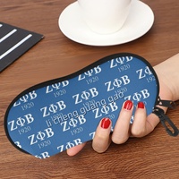 Étui à lunettes imprimé ZPB Zeta Phi Beta Sorority, étui de rangement portable pour lunettes de soleil avec fermeture éclair et crochet, sac de voyage pour lunettes