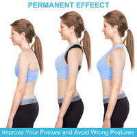 Ceinture Correctrice de Posture FDFIT Ajustable et Respirante en Polyester, Meilleure Vente, avec Soutien Dorsal pour Soulagement de la Douleur, pour Hommes et Femmes - Utilisation Sportive