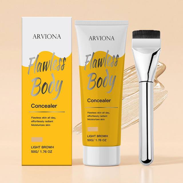 ARVIONA Unisex Body Concealer Liquid Light Brown Natural Looking Makeup Smooth Coverage Beauty Cosmetic Shantou Made No