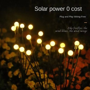 โคมไฟพลังงานแสงอาทิตย์ LED สำหรับพื้นดินหิ่งห้อยไฟผึ้งกลางแจ้งสวนสนามหญ้าภูมิทัศน์ภูมิทัศน์ภูมิทัศน์กลางคืน - Product Image 4