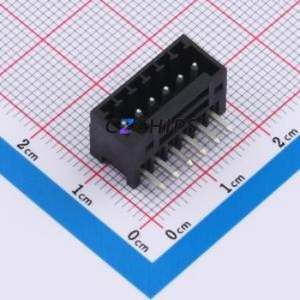 DB2ERC-2.54-6P-BK Plug-in Terminal Block Bent Lead Through Hole,P=2.54mm Board-to-Board / Socket - Closed 1x6P 2.54mm Black - Product Image 1