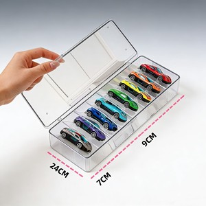 Rak Pajangan Mobil Model Akrilik Transparan Ramah Lingkungan 4 Tingkat 1/18/24/64 dengan Rak yang Dapat Dilepas Rak Pajangan Elegan - Product Image 5