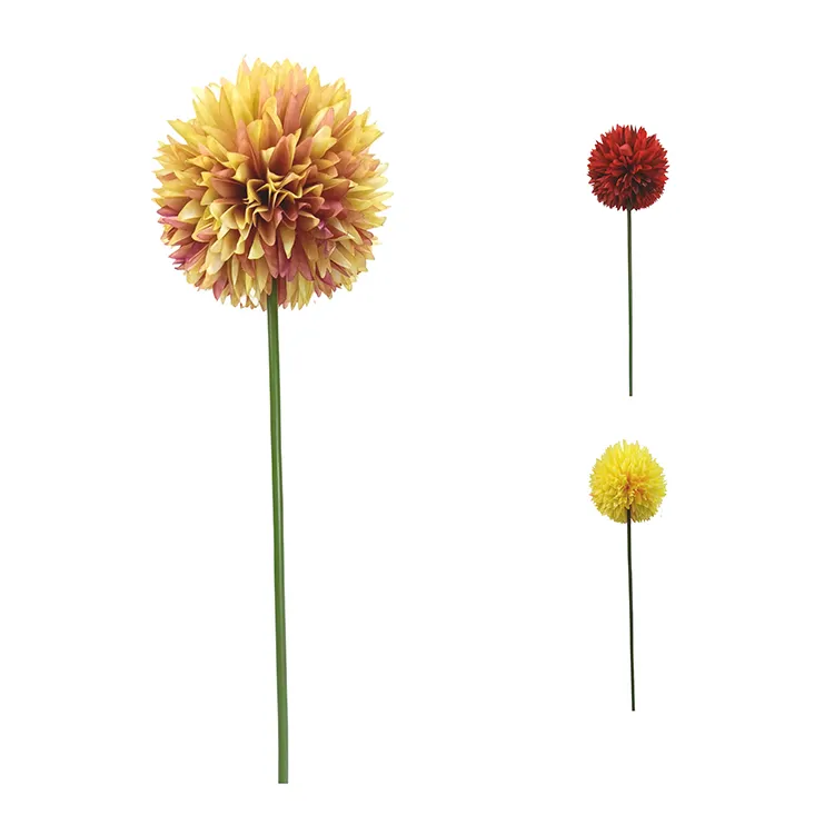 Goedkope Groothandel Hoge Kwaliteit Kunstbloemen Decoraties Voor Thuis Plant Tafeltennis Chrysanthemum