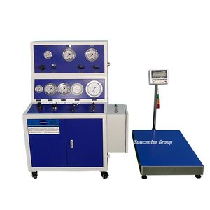 Automatische pneumatische Hochdruck-Stickstoff-FM200-Feuerlöscher-Füllmaschine mit elektronischer Präzisions waage - Product Image 2
