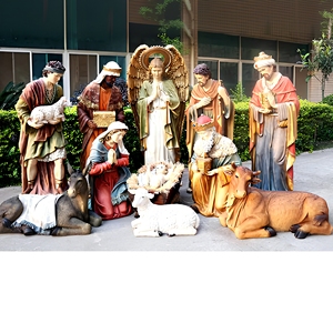 Custom Resin Religious Sculptures Jesus Christ Statues Fiberglass Life Size Christian <b>Nativity</b> Sculpture RS-913 Life Size Figure - Product Image 1