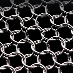 Miaojie bord Anti-coupe panier SS316 vente d'usine en acier inoxydable anneau Net brosse Pot nettoyage décoration 316 7*7 pouces anneau Net - Product Image 2