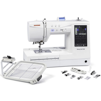 Machine à broder informatisée Janome Memory Craft 1000 avec écran tactile, machine à coudre domestique avec coupe-fil automatique