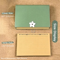 Carnet en cuir personnalisé A5, reliure à anneaux métalliques vintage, papier ligné rechargeable pour A5, A6 et A7
