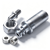 Komponen Aluminium Industri 5 Axis Custom, Bagian Baja Tahan Karat yang Dimesin CNC, Pemesinan CNC untuk Bagian Logam Aluminium