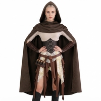Costumes de cosplay d'Halloween pour femmes, costume d'archer médiéval, costume gothique steampunk, elfe de la forêt, assassin, jeu de rôle, déguisement