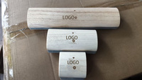 Brosse de nettoyage portable à manche en bois pour l'épilation, grattoir de nettoyage, brosse de nettoyage avec logo personnalisé