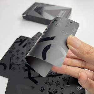 Conception personnalisée LOGO Poker Deck Game <span class=keywords><strong>Cartes</strong></span> à jouer <span class=keywords><strong>de</strong></span> poker étanches en plastique PVC avec boîte <span class=keywords><strong>de</strong></span> vente en gros - Product Image 5