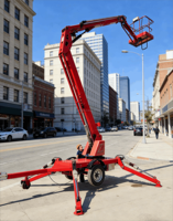 Nacelle élévatrice remorquable ou nacelle articulée avec une portée horizontale de 10,8 m pour les travaux d'arboriculture