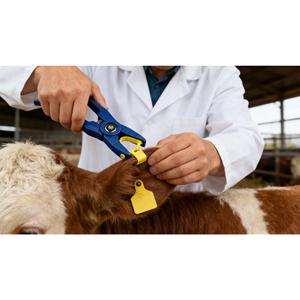 Applicateur multi-étiquettes authentique pour l'étiquetage des oreilles du bétail avec têtes interchangeables pour bovins, moutons, chèvres et porcs - Product Image 2