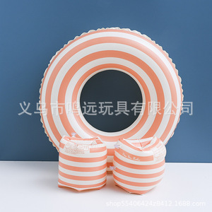 Anillo de natación inflable con diseño de corazones para niños, juguete acuático de 60-90 cm de diámetro - Product Image 3