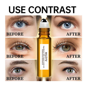 Göz merdanesi altında özel etiket Vegan Serum kafein hint yağı kuru ve yağlı ciltler için koyu halkalar için bucen - Product Image 6