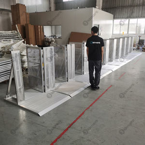 Kkmark Direct Deal CBHQ pieghevole evento portatile spettacolo in alluminio barriere della polizia Mojo barricata palco controllo folla barriera - Product Image 5