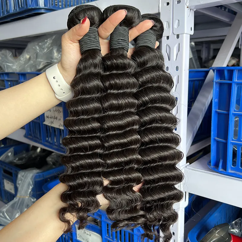 Letsfly 28 30 32 34 36 38 40 Zoll Seidig glattes Haar Bündel Peruanische Haar Bündel Virgin Human Hair Weave Günstige Großhandel