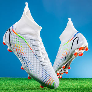 Футбольные бутсы высокого класса для игры на искусственном покрытии (FG/TF) – профессиональные, с противоскользящими шипами, износостойкие, унисекс, для тренировок на улице - Product Image 6