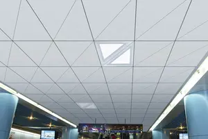 Hoge Kwaliteit Decoratieve Aluminium Verlaagd Plafond Tegels 600X600Mm Geperforeerde Lag In Fabrikanten