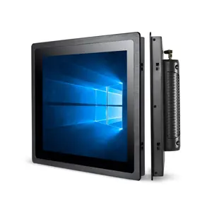 Front Aluminium 15 Inch Embedded Industriële Computer Touch Panel Pc