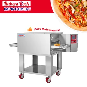 Commercial variable frequency energy saving tunnel oven vent less conveyor belt pizza oven used for big pizzeria