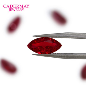 Cadermay Pigeon Blood Ruby Marquise Cut Loose Stone Natural Red Gemstone For Jewelry Making - Product Image 3
