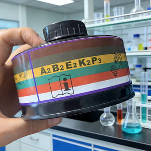 Filtre pour <span class=keywords><strong>masque</strong></span> à gaz industriel A2B2E2K2P3 - Protection complète contre les vapeurs organiques, les gaz acides, l'ammoniac et la poussière - Product Image 2