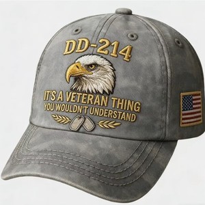 Gorra de Béisbol Deportiva de <span class=keywords><strong>6</strong></span> Paneles con Gráfico de Águila en Relieve, de Algodón Lavado, Ajustable, para las Cuatro Estaciones, para Hombre - Product Image 5