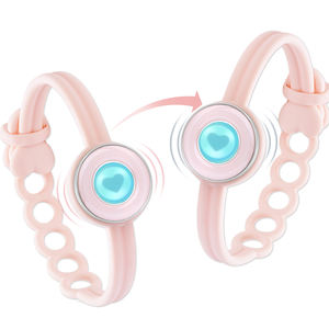 Bracelets intelligents Candy Pink&Pink Touch pour couples, vibration et lumière, relation à distance, bijoux intelligents tendance <span class=keywords><strong>Totwoo</strong></span> - Product Image 1