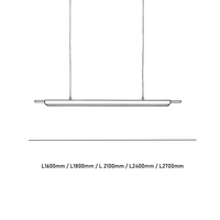 Lustre LED linéaire moderne en acier inoxydable et marbre, luminaire élégant pour îlot de cuisine, idéal pour salon et cuisine