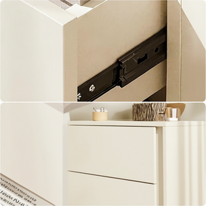 Armoire de rangement de chevet en bois moderne et simple, étagère de rangement compacte convertible pour appartement, chambre à coucher, meuble de chevet - Product Image 5