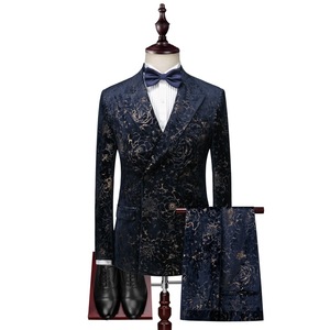 <span class=keywords><strong>Costume</strong></span> trois pièces pour <span class=keywords><strong>homme</strong></span>, style britannique, double boutonnage, imprimé <span class=keywords><strong>velours</strong></span>, <span class=keywords><strong>costume</strong></span> de scène pour <span class=keywords><strong>homme</strong></span> - Product Image 1