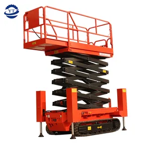 Factory Direct Supply Tracked Scissor Lift Electric Track Crawler Scissor Man Lift With Ce