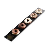 Plateau en acrylique rigide pour chocolats, avec logo personnalisé, pour beignets aux cacahuètes, pour Hanouka, avec base