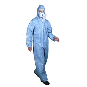 Tùy biến CE PP PE thoáng khí phim màng chống thấm nước Laminate vải microporous dùng một lần bảo vệ Coverall