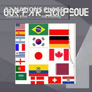 New Design 32 Country Pennant Bunting Plastic Digital Printed Signal Decor Travel Agency Hanging String Fiberglass Polyester - Product Image 2