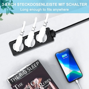 Ổ Cắm 3 Chiều Kiểu Pháp Màu Đen Giá Rẻ Ổ Cắm Điện EU - Product Image 4