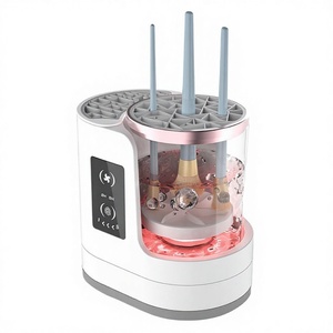 Nettoyeur et sécheur de pinceaux de maquillage, désinfectant cosmétique, nettoyage en profondeur rapide en 5 minutes, système de séchage à air chaud intelligent - Product Image 1