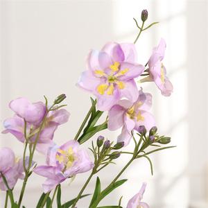 Stile europeo di fascia alta sfuso bianco blu Wild Delphinium fiori di seta artificiale Larkspur fiore per la decorazione di nozze - Product Image 5