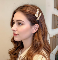 Lot de 5 pinces à cheveux en résine plastique, petites et mignonnes, pour franges et côtés, type bec de canard, vente en gros, commande en gros disponible