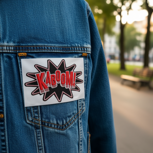 Patch Ilan 6x8,5 cm termoadesiva per abbigliamento - Product Image 3