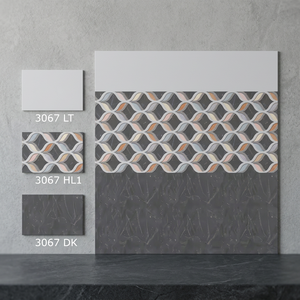 Matériau de construction commercial Céramique émaillée Turquie Carreau mural numérique 250X375mm Carreaux de murs à bas prix pour le Ghana, l'Algérie - Product Image 1