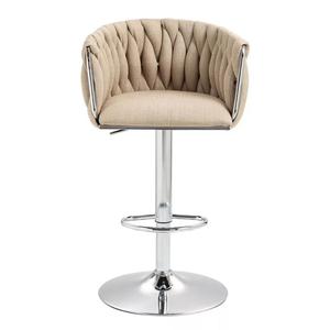 مقعد بار فاخر حديث قابل للتعديل في المنزل ، دوار درجة ، كرسي بار للمطبخ - Product Image 1