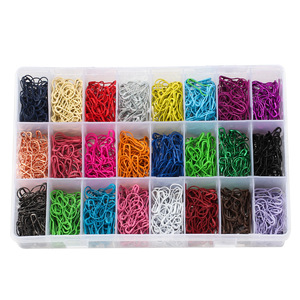 Pin en forma de calabaza de color hierro, hebilla en forma de U en forma de pera, aguja de ganchillo, pasador de seguridad de seguro para etiquetas colgantes - Product Image 2