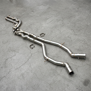 ท่อไอเสีย Boska Exhaust Equal Length Mid Pipe พร้อมท่อ z pipe ผลิตจากสแตนเลสเชื่อมด้วยวิธี TIG สำหรับ M3 M4 F80 F82 3.0T S55 ปี 2015-2019 - Product Image 1