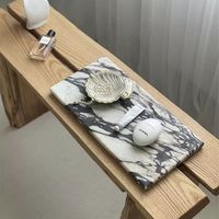 Plateau en marbre de luxe calacata Viola