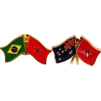 Broches en métal personnalisées en gros - Épingles de revers/broches sportives écologiques avec impression sérigraphiée, badges métalliques professionnels