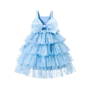 Nuovo <span class=keywords><strong>vestito</strong></span> <span class=keywords><strong>Elsa</strong></span> <span class=keywords><strong>per</strong></span> bambini <span class=keywords><strong>per</strong></span> un anno <span class=keywords><strong>di</strong></span> compleanno in maglia tinta unita modello estivo decorazione in pizzo abito - Product Image 3