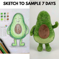 Jouets en peluche avocat personnalisés OEM ODM, oreiller en peluche en forme de fruit grillé, vente en gros, cadeau pour enfants